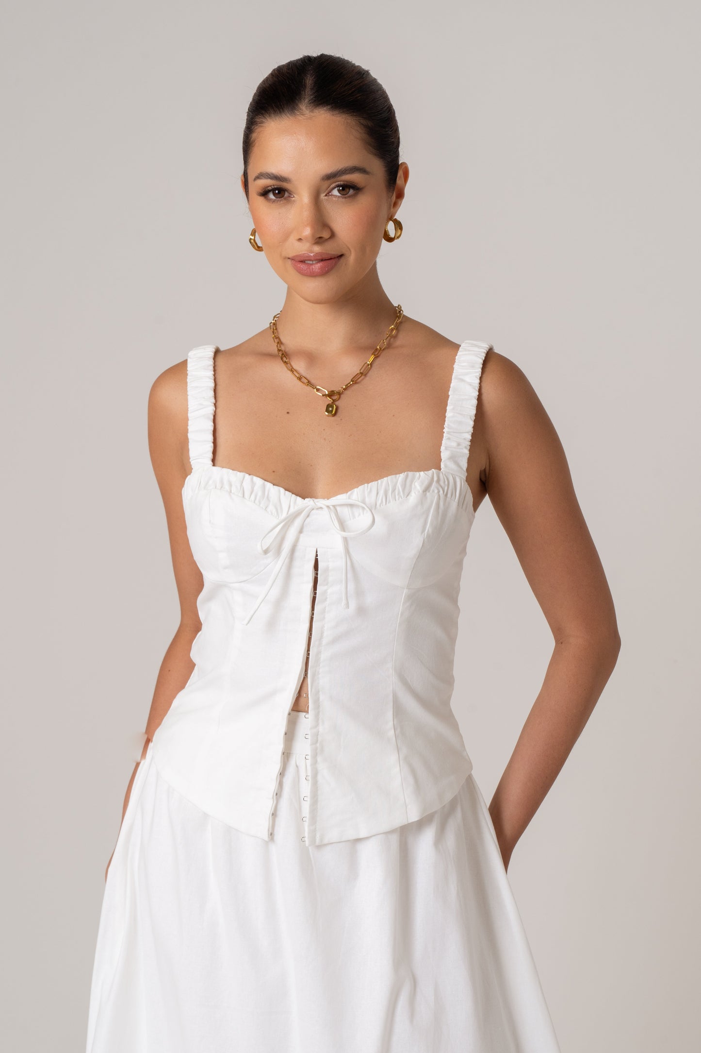 Tara Two Piece Set - Corset Top & Maxi Skirt