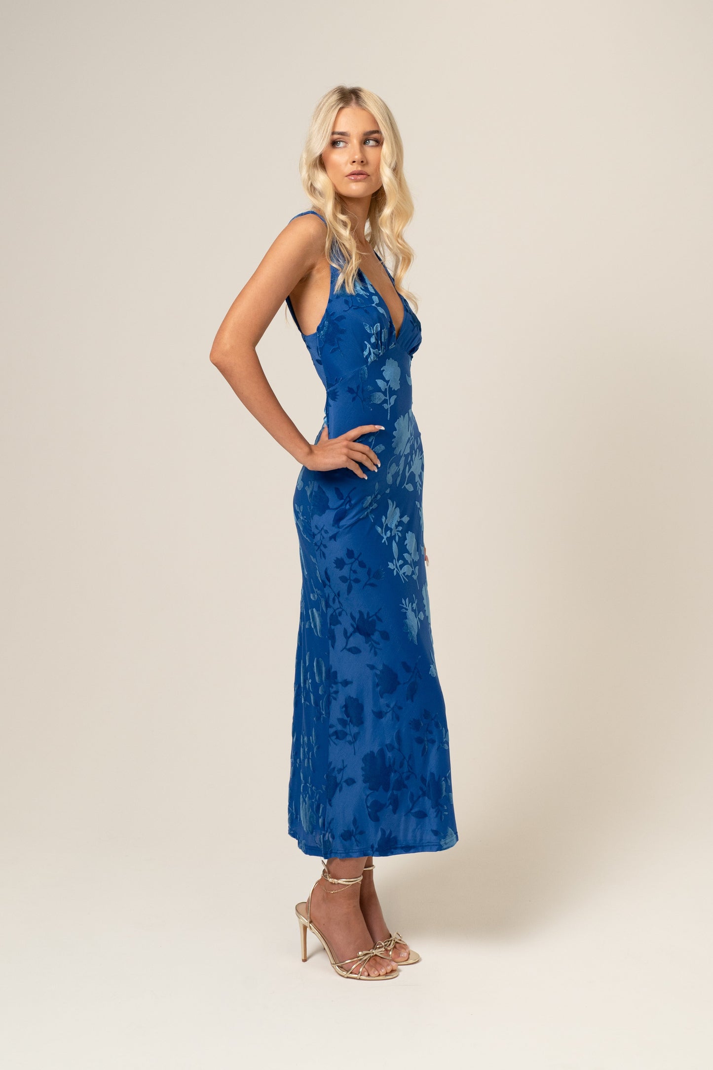 Maddie V-Neck Classic Maxi Dress