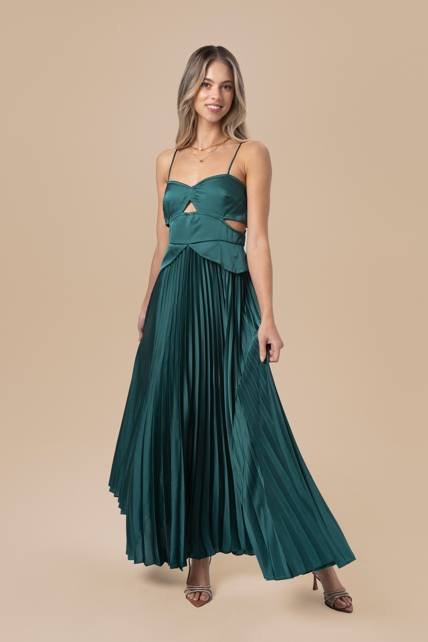 April Vintage Glam Midi Dress