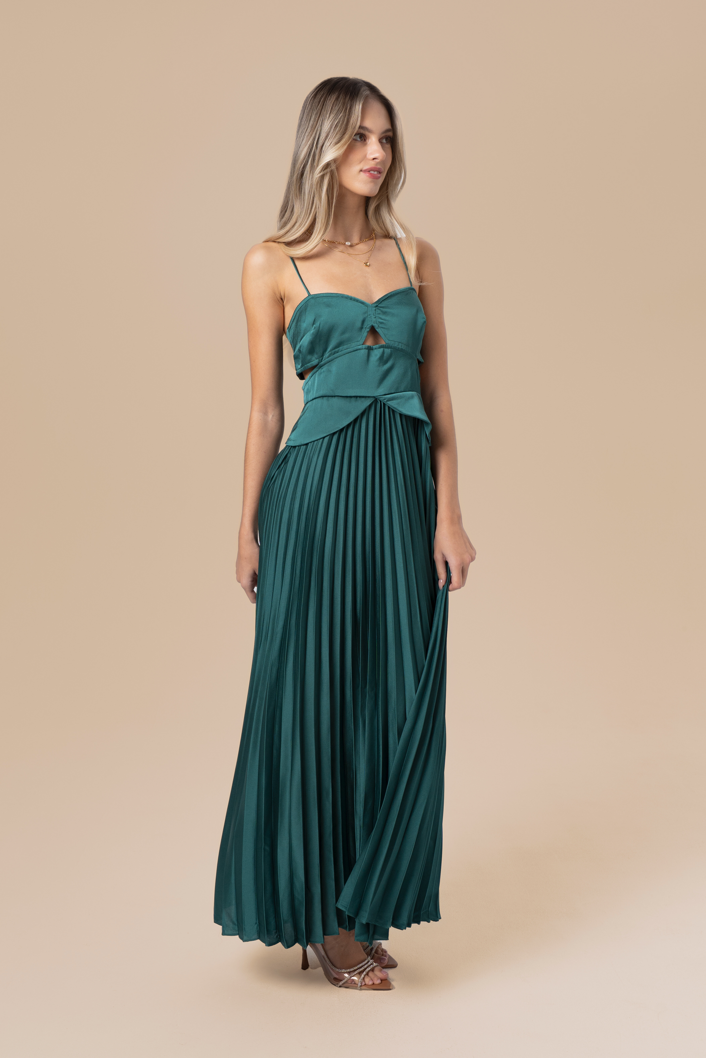 April Vintage Glam Midi Dress