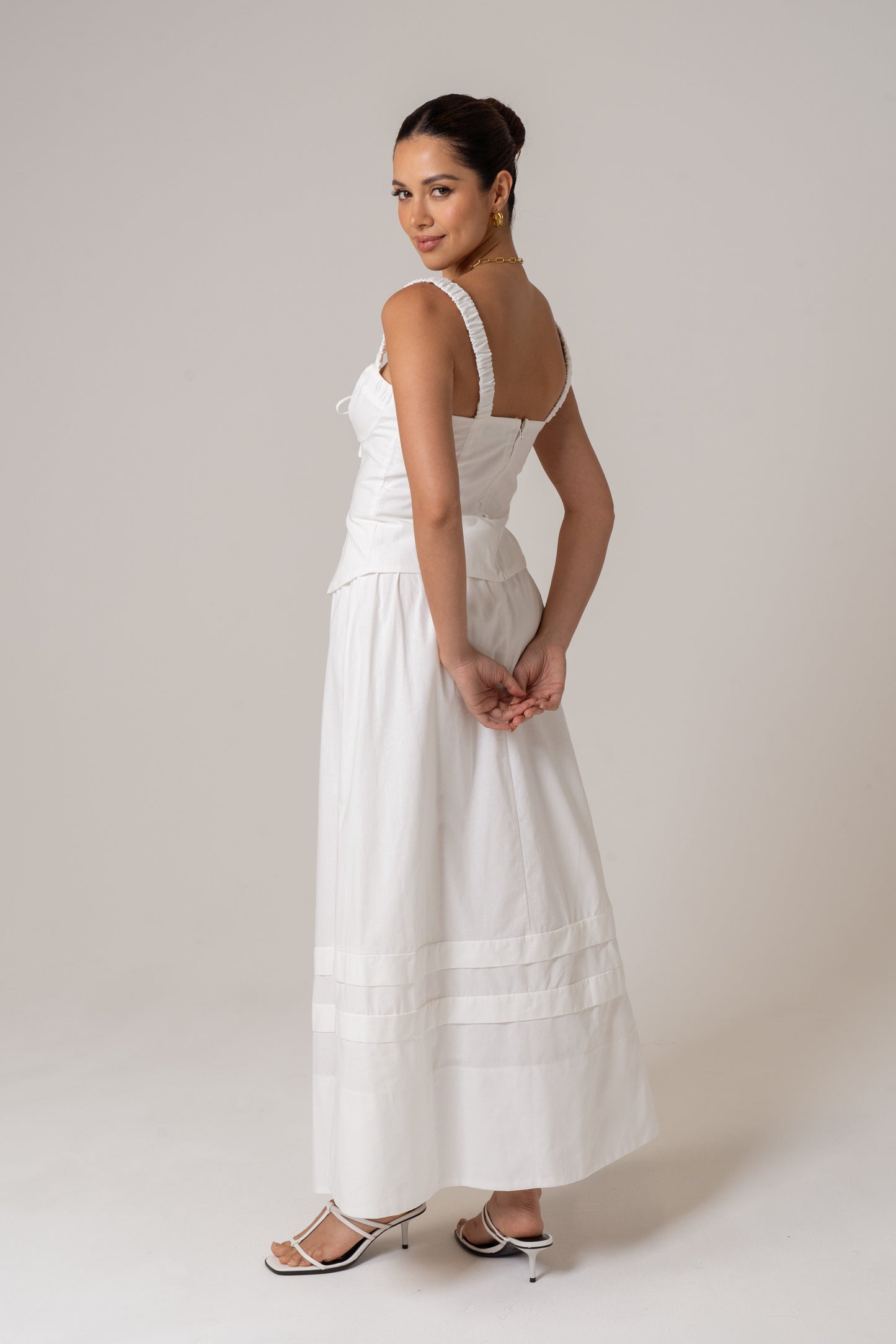 Tara Two Piece Set - Corset Top & Maxi Skirt