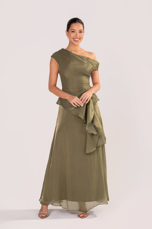 Renata Shimmer Drop Shoulder Top & Maxi Skirt