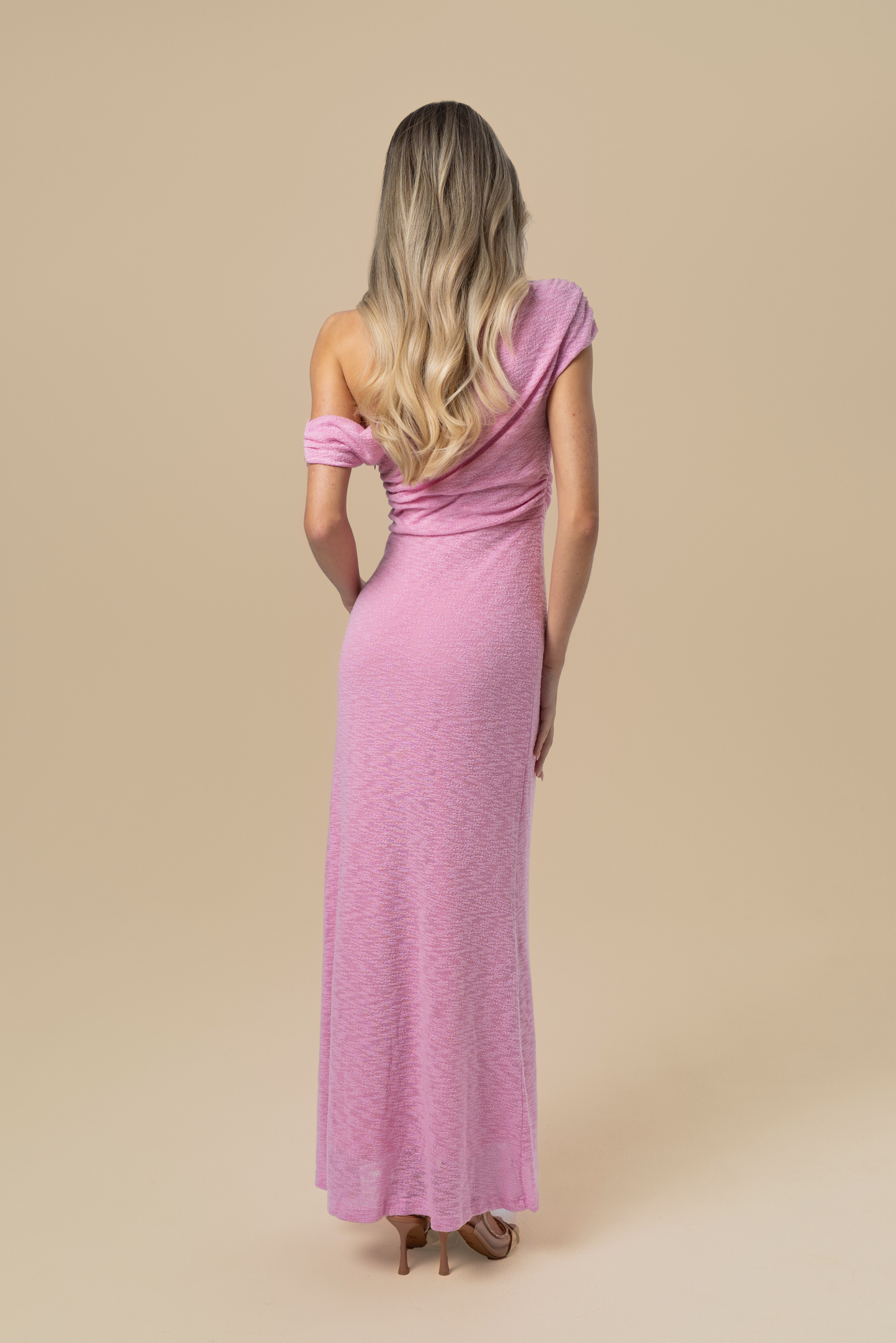 Shana Pink Drop Shoulder Maxi