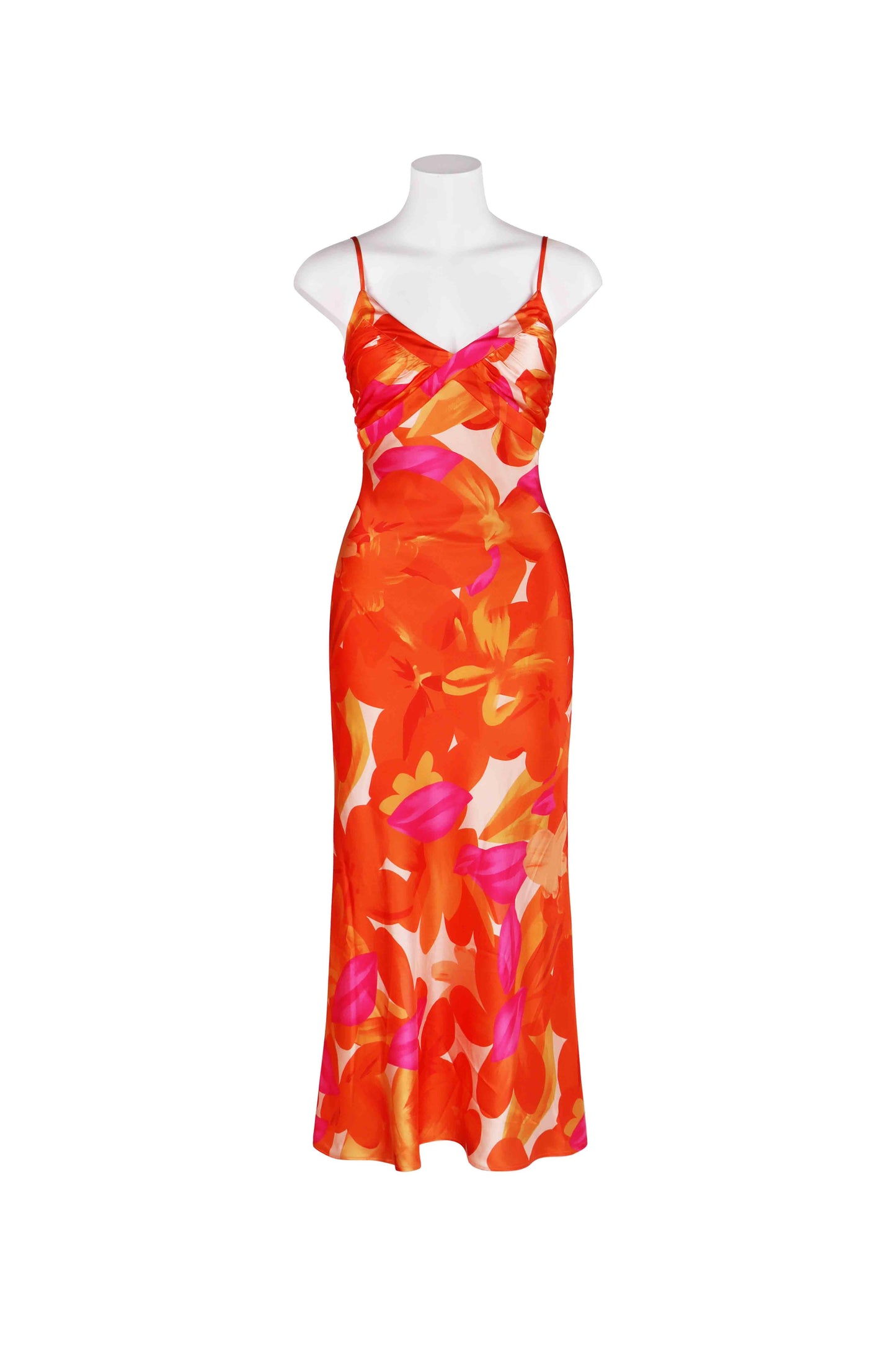Luna Classic Satin Midi Dress